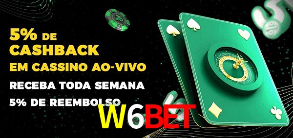 Promoções do cassino ao Vivo W6Bet